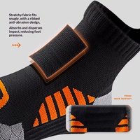 Chaussettes en tissu éponge épais pour hommes, longueur mi-mollet, ODM, pour badminton, fitness, course à pied et basketball - Chaussettes professionnelles de soutien de la cheville Zhuji