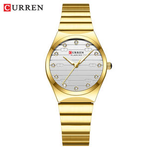 Reloj de Mujer CURREN 9110 de Cuarzo, Diseño Simple, Esfera Elegante, Acero Inoxidable <span class=keywords><strong>Dorado</strong></span> - Product Image 2