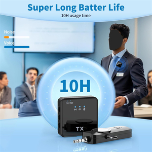 F16 ba-một không dây ve áo Lavalier <span class=keywords><strong>Microphone</strong></span> mô hình mới cho ngoài trời phát sóng trực tiếp giảm tiếng ồn âm thanh Pickup - Product Image 3