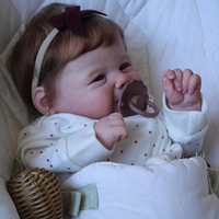 Poupées Reborn Bébé Fille Garçon Singe en Silicone Fabriquées en Chine, Trousse de Change pour Nouveau-Né Liquide