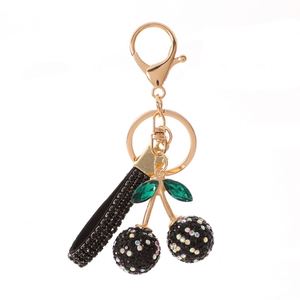 Llavero de Cristal de Lujo de Alta Calidad con Diseño Creativo y Elegante de Cereza, Charm de Acero Inoxidable para Accesorio de Bolso de Mujer o Coche - Product Image 6