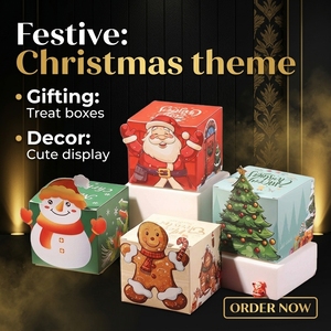 Scatola Unica e Creativa per Caramelle e Dolcetti Natalizi, Confezione Regalo Piccola a Forma Speciale per le Festività - Product Image 2