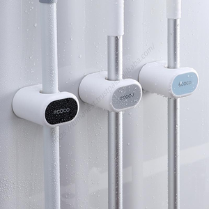 Organizador de Cocina y Baño C191 al por Mayor, Soporte para Escobas y Fregonas, Gancho Adhesivo de Plástico para Montaje en Pared - Product Image 6