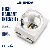 LED IR 3528 à haute efficacité, puce infrarouge 1050 nm avec lentille dôme pour la surveillance domestique intelligente et les équipements de vision nocturne
