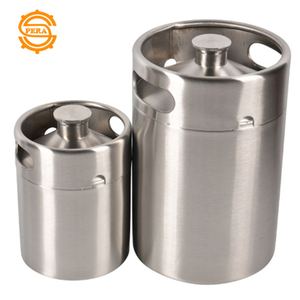 Mini <span class=keywords><strong>fût</strong></span> à <span class=keywords><strong>bière</strong></span> vide en acier inoxydable passivé <span class=keywords><strong>rechargeable</strong></span> <span class=keywords><strong>de</strong></span> 2 L (64 oz) pour la fabrication <span class=keywords><strong>de</strong></span> <span class=keywords><strong>bière</strong></span> artisanale à domicile - Product Image 5