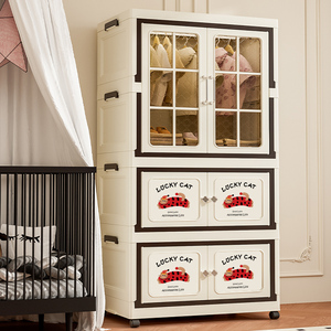 Tiết Kiệm Không Gian Organizer <span class=keywords><strong>Box</strong></span> Có Thể Gập Lại Thiết Kế Với Nắp An Toàn Cho Đồ Chơi Và Quần Áo Lưu Trữ Đa Mục Đích Container Hộp - Product Image 3