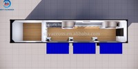 Conteneur en acier respirant personnalisable en usine pour bureau, bar, boutique, cour, avec un design moderne