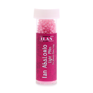 Perline Ilan Abalorio da 3 mm rosa chiaro per la creazione di gioielli, 12 pezzi per tubo - Product Image 2