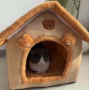 Casa y Cama Cálida para Mascotas en Invierno, para Gatos y Perros, Apta para Todas las Estaciones, Desmontable y Lavable, Cama para Gatos y Artículos para Mascotas - Product Image 2