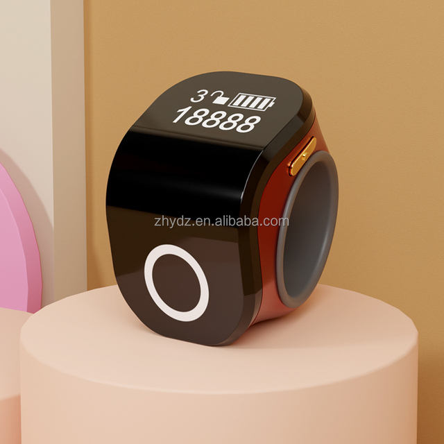 2025 Hot Selling Smart Prayer Rings Adjustable Digital Tasbih Counter HD OLED Display Waterproof Intelligent Worship Counter