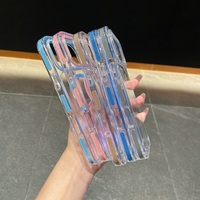 Nouvelle coque de téléphone transparente bicolore anti-jaunissement pour iPhone 18 17 Pro Max, coque magnétique transparente pour iPhone 16 15 14 13 12