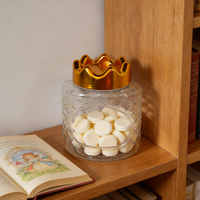 Pot en plastique PET rond pour biscuits, en-cas et aliments, emballage alimentaire en PET