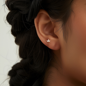 CANNER 16G Pendientes de Plata de Ley 925 con Zirconia Marquise para Piercing de Cartílago, Forma de Corazón, Parte Trasera Plana, Joyería - Product Image 6
