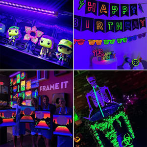 Nueva Lámpara LED UV <span class=keywords><strong>de</strong></span> Luz Negra Portátil, Luz Púrpura <span class=keywords><strong>Fluorescente</strong></span>, Tubo <span class=keywords><strong>de</strong></span> Lámpara UV para Pintura Mural, 220V para Bar, KTV, Escenario - Product Image 2