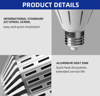 Keou Ampoule LED haute qualité 50W 100W 150W 200W avec support E27