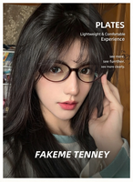 BC2103 Fakeme Tenney – Montures de lunettes œil-de-chat élégantes en acétate de haute qualité, identiques à celles de Yuqi Song, idéales pour les looks sans maquillage
