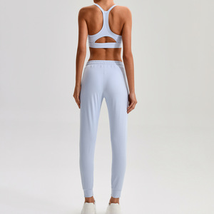 Offre Spéciale – Ensemble <span class=keywords><strong>de</strong></span> Yoga Respirant et Uni pour Femme – Magnifique Ensemble Sportif avec Dos Nu – Pantalon <span class=keywords><strong>de</strong></span> <span class=keywords><strong>Jogging</strong></span> Amincissant Effet Fesses <span class=keywords><strong>de</strong></span> Pêche – Tenues <span class=keywords><strong>de</strong></span> Fitness - Product Image 5