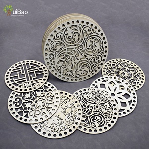 Échantillon gratuit d'usine personnalisé en gros multi taille en bois naturel panier de base au crochet base panier base crochet - Product Image 4