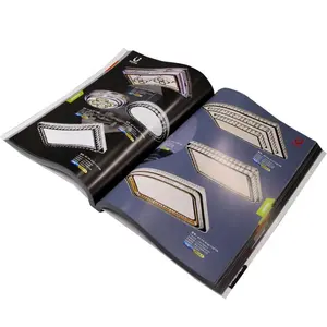 Custom printing book softcover binding lamp decorative soft book