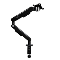 Support de moniteur pour bureau avec bras articulé, inclinaison et hauteur réglables, support VESA ergonomique avec base à pince, 32 pouces, neuf