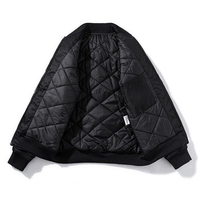 Blousons aviateurs multi-métal à fermeture éclair pour l'automne et l'hiver, style streetwear, veste tactique rembourrée pour hommes, design tendance