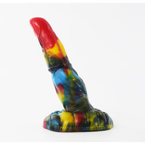 YOCY 23,5cm Großhandel Sexspielzeug Monster-Dildo Modischer Gemischter Farbton Gummi-Penis Gebogener Alien-Analplug Ausgefallener Penis für Frauen - Product Image 6
