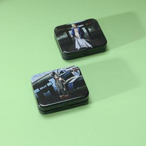 <span class=keywords><strong>8x8</strong></span> Antique Mini Matte Đen lon thiếc kim loại Pill Mint vuông altoid Tarot <span class=keywords><strong>tin</strong></span> trường hợp tùy chỉnh metalized hộp - Product Image 2