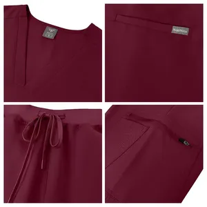 Commercial Modest Stylish Customized Hospital Uniforms Medical <b>Scrubs</b> <b>Set</b> Suppliers - Product Image 2