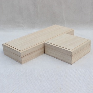 Caja de madera pequeña con bisagras para embalaje de té, pequeña y rústica, caja de baratijas de madera - Product Image 4