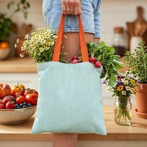 Borse Shopping Personalizzate Ricamate a Righe <span class=keywords><strong>di</strong></span> Grande Capacità, Borsa da Spiaggia e Viaggio per Ragazze, Vendita all'Ingrosso - Product Image 3