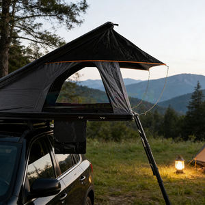 Tente de toit de luxe 4x4 pour camping en plein air, tente de toit rigide avec échelle et panneau solaire - Product Image 5