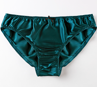 Strings en Soie de Mûrier pour Femmes, Taille Basse, Tissé Uni, Confortable et Respirant, Sous-vêtements Jeunesse, Vente en Gros Transfrontalière