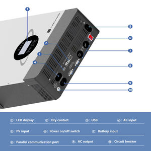 อินเวอร์เตอร์พลังงานแสงอาทิตย์ไฮบริด 10kw แบบออฟกริด/ออนกริด ยี่ห้อ Deye 6kw 3 เฟส 1mw <span class=keywords><strong>3kw</strong></span> มือสอง <span class=keywords><strong>Invt</strong></span> 3kva 5kva 24v 4.2kw 5kw 15kw 8kw - Product Image 2