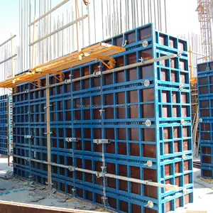 Q235 Q345 콘크리트 기둥과 벽 형, 건축을 위한 조정가능한 란 강철 구조 거푸집 공사