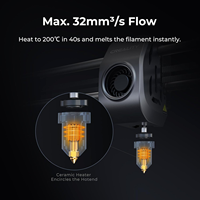 Impresora 3D K1 Max FDM 600 mm/s de Alta Velocidad con Nivelación Automática Dual Manos Libres, Nueva con 1 Año de Garantía, WiFi para Uso Industrial y Doméstico