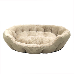 Cama de felpa suave y lavable para mascotas, de algodón, forma de polígono, para perros grandes - Product Image 3