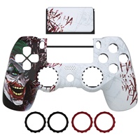 EXtremeRate Ghost Coque supérieure de remplacement personnalisée redessinée, coque avant, plaque frontale pour manette PS4 Slim Pro JDM-040/050/055