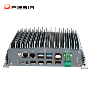 มินิพีซี Celeron J6412 แบบไม่มีพัดลม 2 LAN 6*COM 2*DDR4 Barebone HD2.0+DP+LVDS/eDP DC9-36V 8*USB X86 คอมพิวเตอร์อุตสาหกรรมแบบฝังตัวขนาดเล็ก - Product Image 3