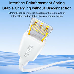 <span class=keywords><strong>Cable</strong></span> <span class=keywords><strong>de</strong></span> Carga SAMZHE Blanco <span class=keywords><strong>de</strong></span> 1m, USB-A 2.0 a Tipo-C, Carga Rápida <span class=keywords><strong>de</strong></span> 3A, Revestimiento <span class=keywords><strong>de</strong></span> PVC, para <span class=keywords><strong>iPhone</strong></span>/iPad/Samsung/Huawei/Xiaomi - Product Image 6