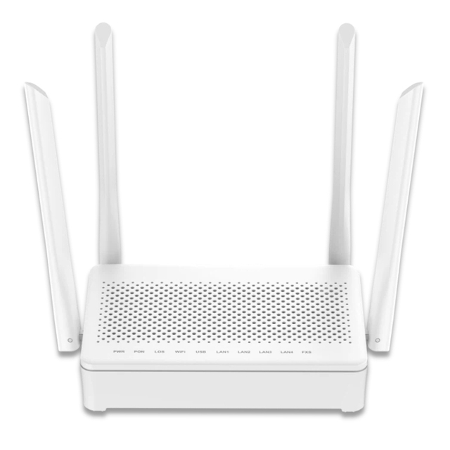 FTTH XPON GPON Router AX3000 Wi-Fi 6 ONU 2.5Gbps Symmetrical Bandwidth Gigabit LAN Voice Remote Management