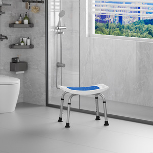 Chaise de douche et de toilette Sentinel 49,5x30x48 cm en alliage d'aluminium pour personnes âgées - Product Image 1