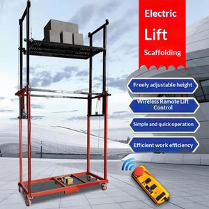 Plateforme élévatrice électrique JINLIN, nacelle automatique 5m 6m 8m, nouveau type de monte-charge pliable, petit élévateur de marchandises avec télécommande sans fil - Product Image 1