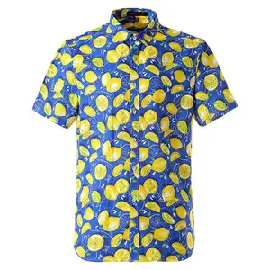 Men's Digital Print Hawaiian Man Casual Shirt for Men