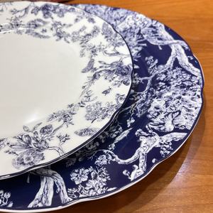 New Design European Style Luxury Eco-Friendly Bone China Porcelain Dinner Plate Set with Customized Logo - Product Image 2