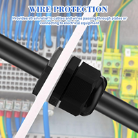 Presse-étoupes électriques haute tension, protection IP68, conformes IEC698, pour usage industriel, étanches à la poussière, en nylon flexible, haute flexibilité