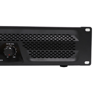 Amplificador de Potencia Profesional en Oferta, 2 Canales, Clase Ab, 4 Ohmios, Equipo de Sonido Metálico para Actuaciones en Escenario y Uso Comercial