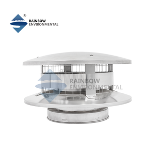 Capot de cheminée en acier inoxydable haute température pour tous types de combustibles, avec écran anti-étincelles, pour cheminée de 6 pouces de diamètre intérieur, garantie 5 ans - Product Image 6