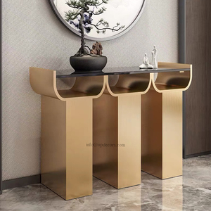 Latest Design Europe Modern Tv Video Games Luxury Design Book Shaped Side <b>Table</b> Furniture <b>Gold</b> Metal <b>Console</b> <b>Table</b> 068 Book Shap - Product Image 4