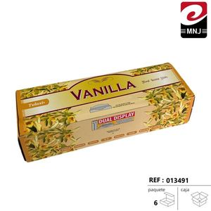 Bastoncini d'Incenso Tulasi Vaniglia Floreale, Confezione Doppia da 6 Unità, Aromatici Indiani Profumati al Bambù per Tutte le Stagioni - Product Image 1