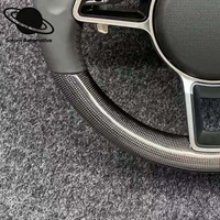 Volant en fibre de carbone pour Porsche 981 991 992 718 Macan Panamera 971 Cayenne Taycan Boxster Cayman GT Macan
